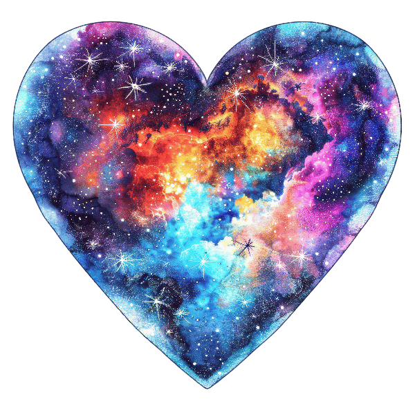 Celestial Heart Galaxy Art Celestial Heart Galaxy Art
