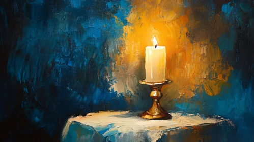 Candle Flame Art: Warm Light Still Life Candle Flame Art: Warm Light Still Life
