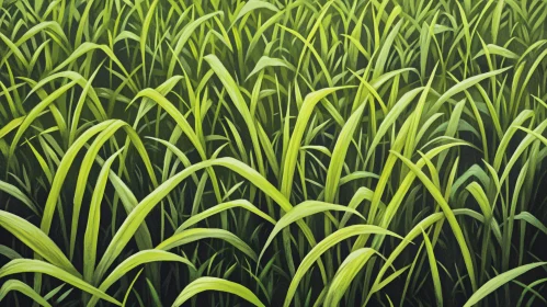Verdant Grass Blades Abstract Verdant Grass Blades Abstract