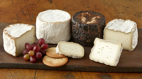 Cheese Platter on Wooden Board | Gourmet Delights Cheese Platter on Wooden Board | Gourmet Delights