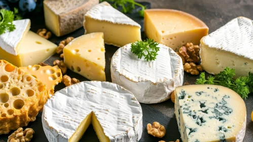 Cheese Composition on Slate Board | Artistic Food Photography Cheese Composition on Slate Board | Artistic Food Photography